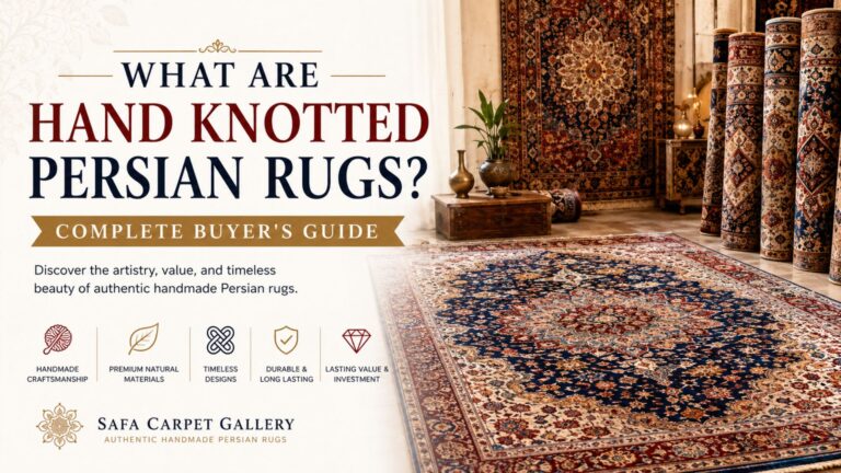 Hand Knotted Persian Rugs handcrafted by master artisans using premium wool and silk with traditional weaving techniques.