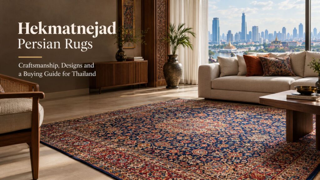 Hekmatnejad Persian Rugs in an elegant luxury living room