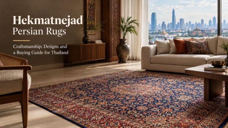 Hekmatnejad Persian Rugs in an elegant luxury living room